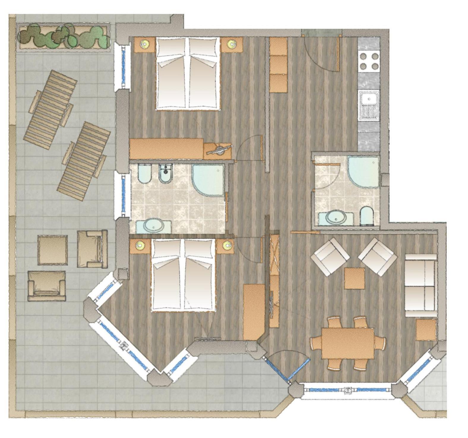 Apartments Belaval Santa Cristina Val Gardena Ngoại thất bức ảnh